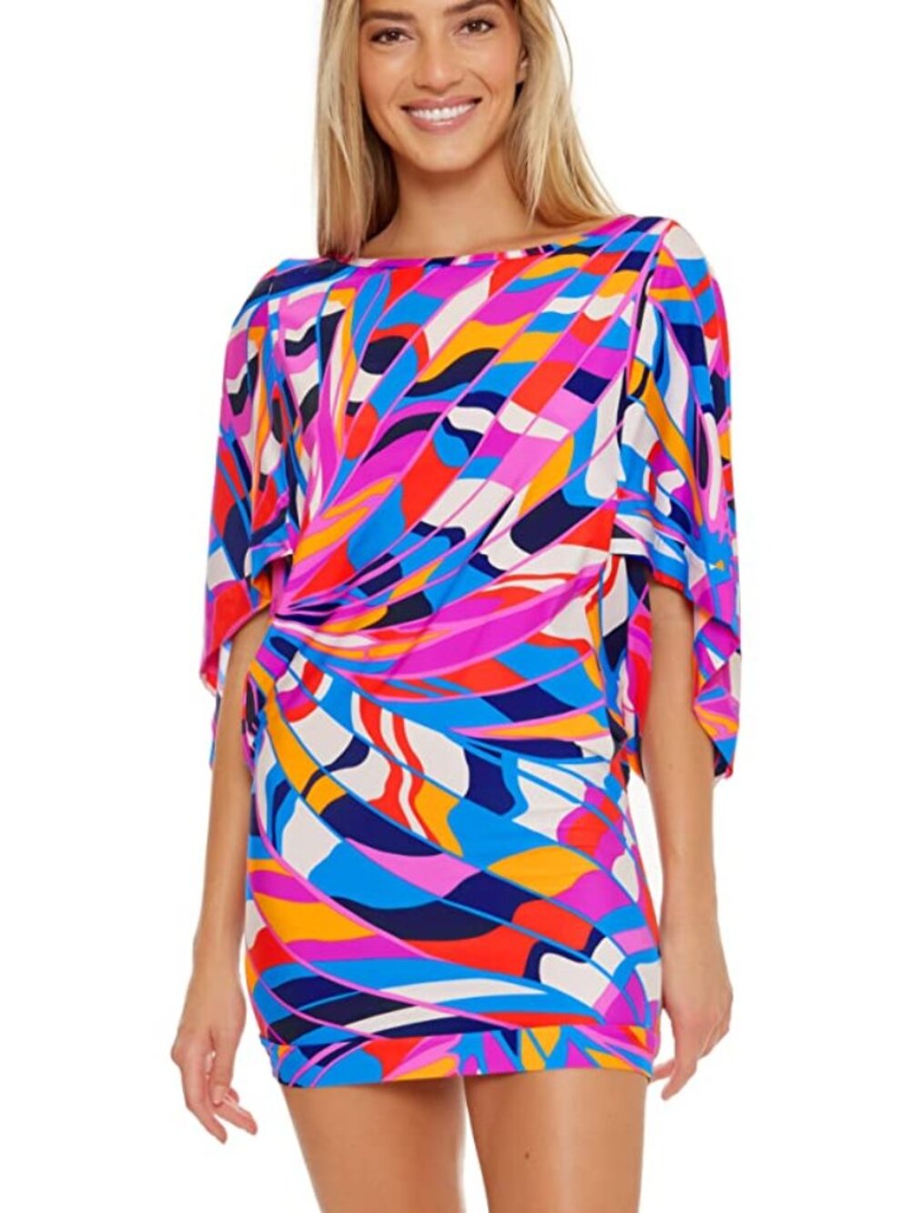 NWT Trina Turk Rio Tunic Swim Cover up Dress Large L